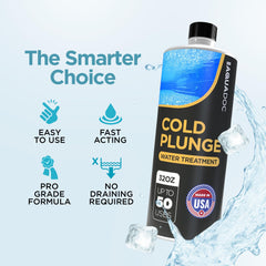 MAV AquaDoc Cold Plunge Water in a cold plunge tub