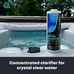 MAV AquaDoc Hot Tub Clarifier 16oz bottle side view