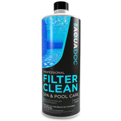MAV AquaDoc Hot Tub Filter Cleaner 32 oz bottle front view