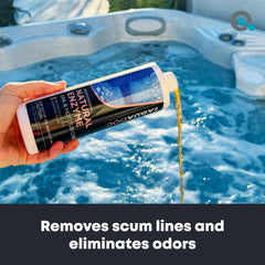 MAV AquaDoc Spa Enzyme Water label close-up