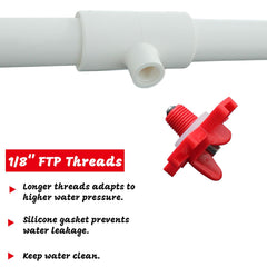MAVGZUL Chicken waterer nipple with PVC tee fittings