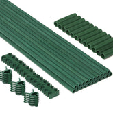 MAXPACE 62pcs Garden Stakes Kit including 20 fiberglass stakes and accessories