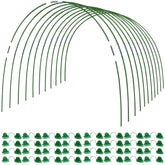 MAXPACE Greenhouse Hoops Kit with 50 small-diameter white hoops