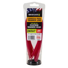 Maxpower 333795 red trimmer line replacement strips front view