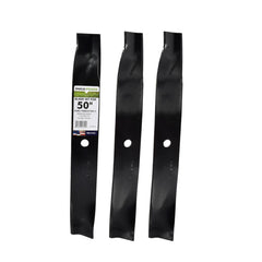 Maxpower 561381B high lift blades front view, black steel