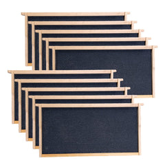 MayBee Deep Brood Beehive Frame front view with beeswax foundation