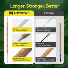 Maygrove plant support accessories including twist tie and jute rope