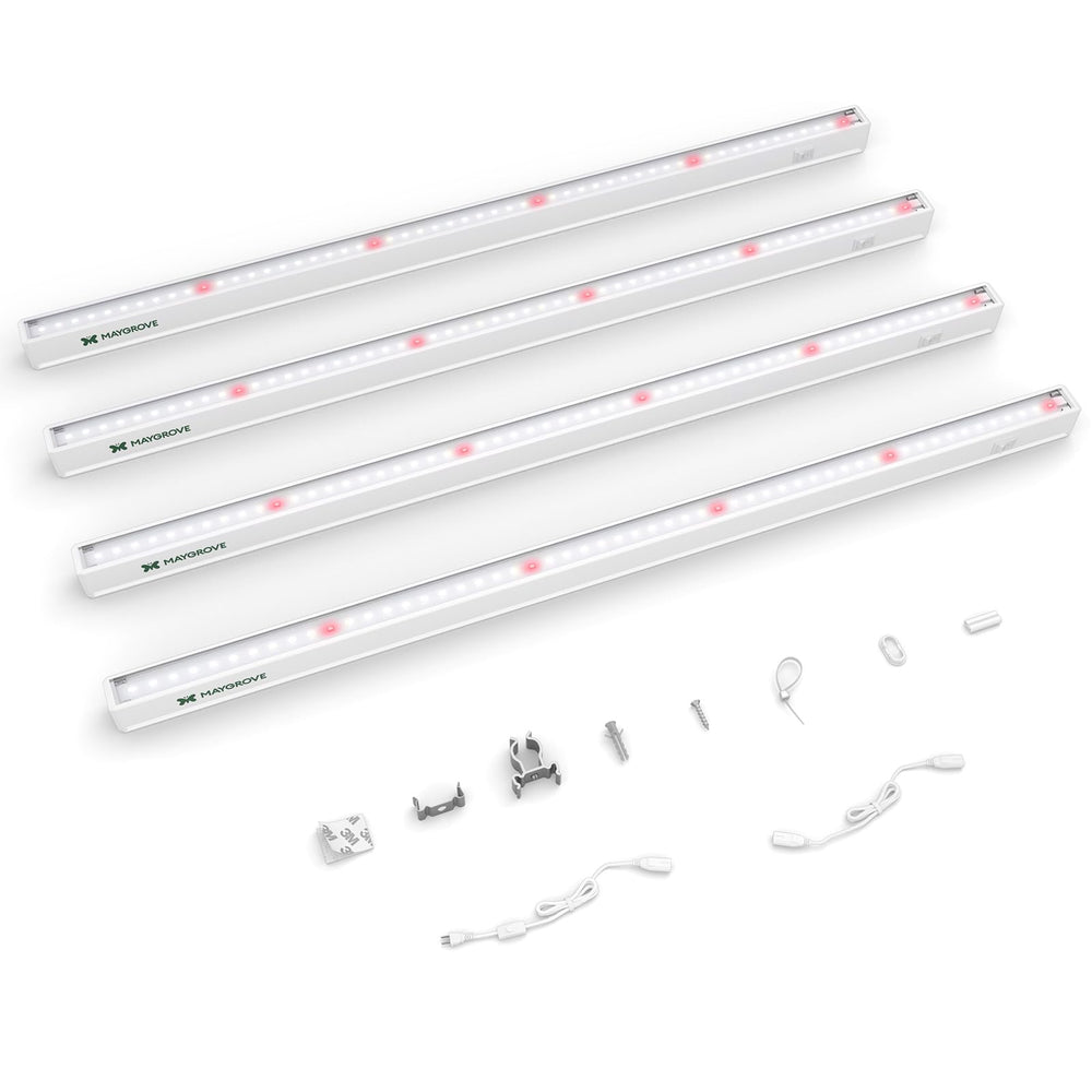 Maygrove T5 Grow Lights 2FT front view with white cover