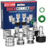 McKillans M22-14mm Pressure Washer Quick Connect Kit, front view