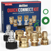 McKillans Pressure Washer Quick Connect Kit contents front view