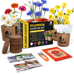 Meekear Indoor Daisy Garden Starter Kit with planter bags and tools