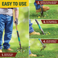 MELISSA AND HARRY Weed Puller Tool in garden setting