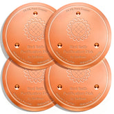 Mellbree 4-Pack Bird Bath Copper Discs with sunflower design