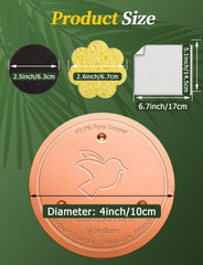 Mellbree Bird Bath Copper Disc polishing sanding paper