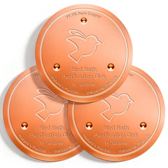 Mellbree Copper Bird Bath Cleaning Disc, front view