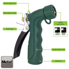 Melnor Industrial Nozzle showing the quick connect adapter