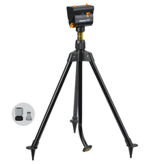 Melnor MiniMax Turbo Oscillating Sprinkler front view with adjustable tripod