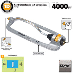 Melnor sprinkler with QuickConnect Product Adapter