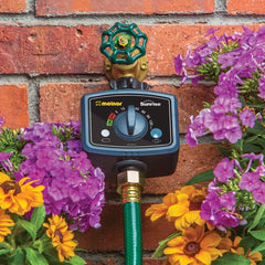 Melnor timer showing the front view with manual feature