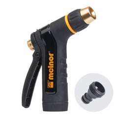 Melnor XT Metal Rear Trigger Nozzle front view with adjustable tip