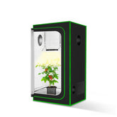 MELONFARM Small Grow Tent 18x18x36 black front view
