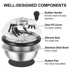 MELONFARM trimmer with rotating handle and ergonomic design