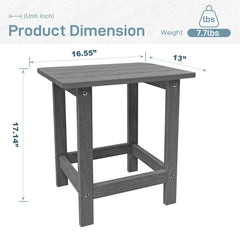 Meluvici Outdoor Side Table with drinks and plants