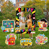 Memorywuu Back to School Yard Sign set, multicolor designs