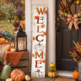 Memorywuu Fall Welcome Porch Sign 47.2 inches front view