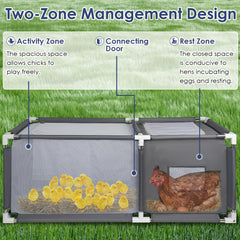 MeoWriental Brooder Box spacious two-zone design for chicks