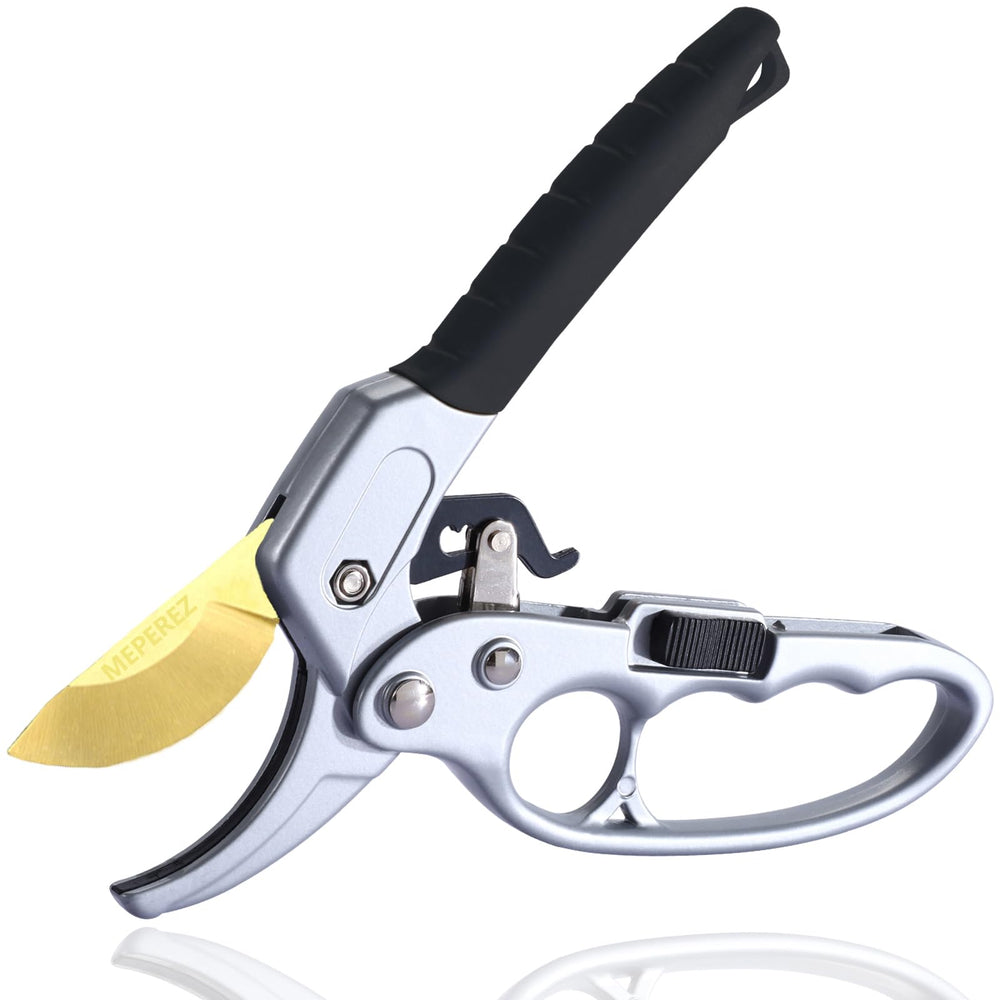 MEPEREZ 8-inch titanium pruning shears front view