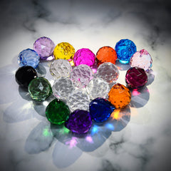 MerryNine prism balls displayed in a decorative setting