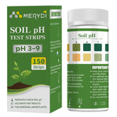 Merydi Soil pH Test Kit packaging with 150 test strips
