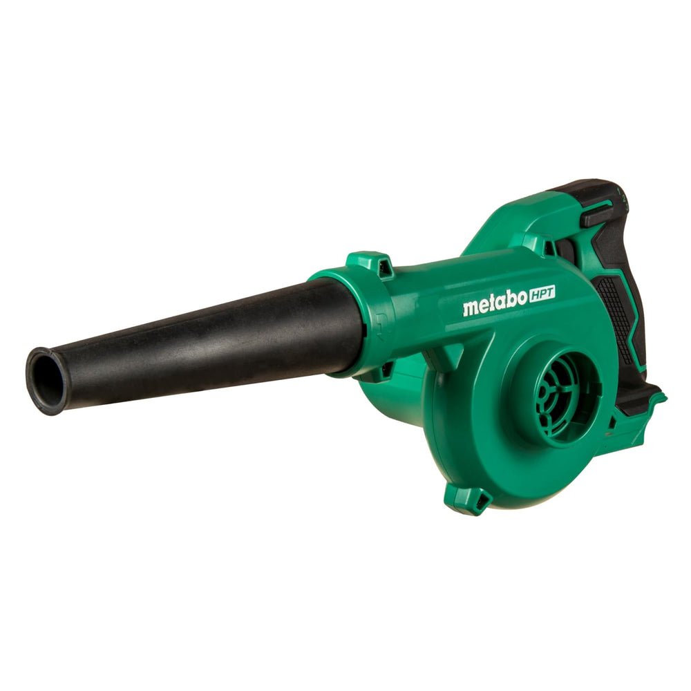 Metabo HPT 18V Cordless Compact Blower front view with rubber nozzle