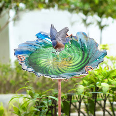 Metal stake base of the DREAM GARDEN bird bath
