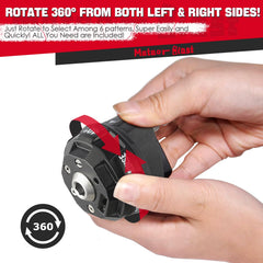 Meteor Blast nozzle displayed with pressure washer compatibility list