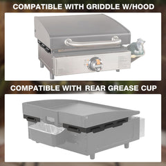 MeWeBlue Wind Guards installed on Blackstone Griddle