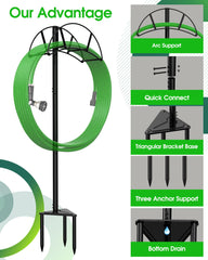 Meykwod Garden Hose Stand installation instructions included