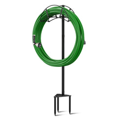 Meykwod Garden Hose Stand with hose wrapped around it