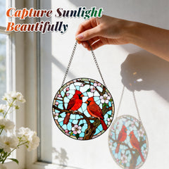 Meyocky Cardinal Suncatcher with hook for easy hanging