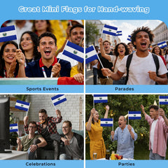 mflagperft El Salvador flag pack showing 12 flags