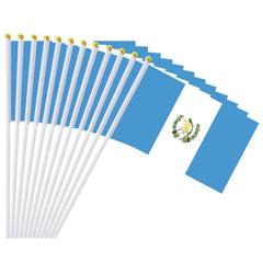 mflagperft Guatemala Flags on Stick front view with 12 flags