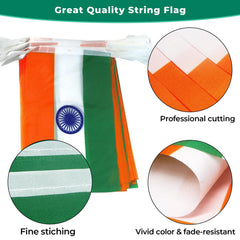 mflagperft India Mini String Flags hanging at a party