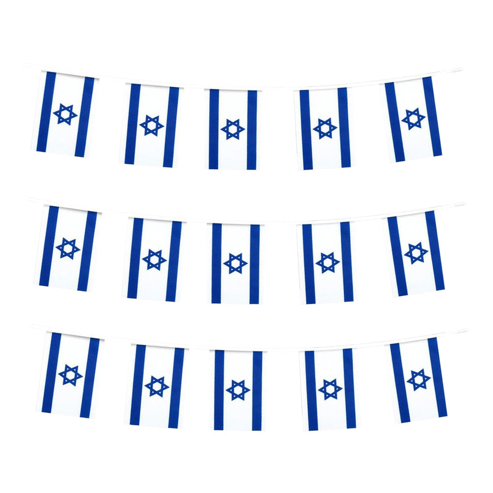 mflagperft Israel Mini String Flags 30Pcs banner front view