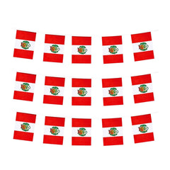 mflagperft Peru Mini String Flags 30-piece banner display