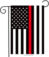 mflagperft USA Garden Flag 12x18 inch front view with red line design
