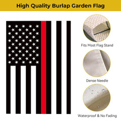 mflagperft USA Garden Flag displayed in garden setting