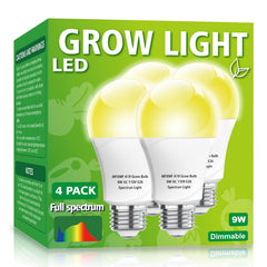mfxmf LED Grow Light Bulb front view, full spectrum