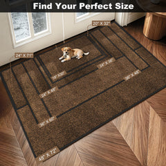 Mibao door mat in a home entryway setting