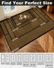 Mibao Door Mat in entryway, demonstrating low-profile design